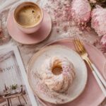 Waage Saison: Bedeutung, Rituale und Korrespondenzen Altar für die Waage Saison mit rosa Kerze und Rosenquarz