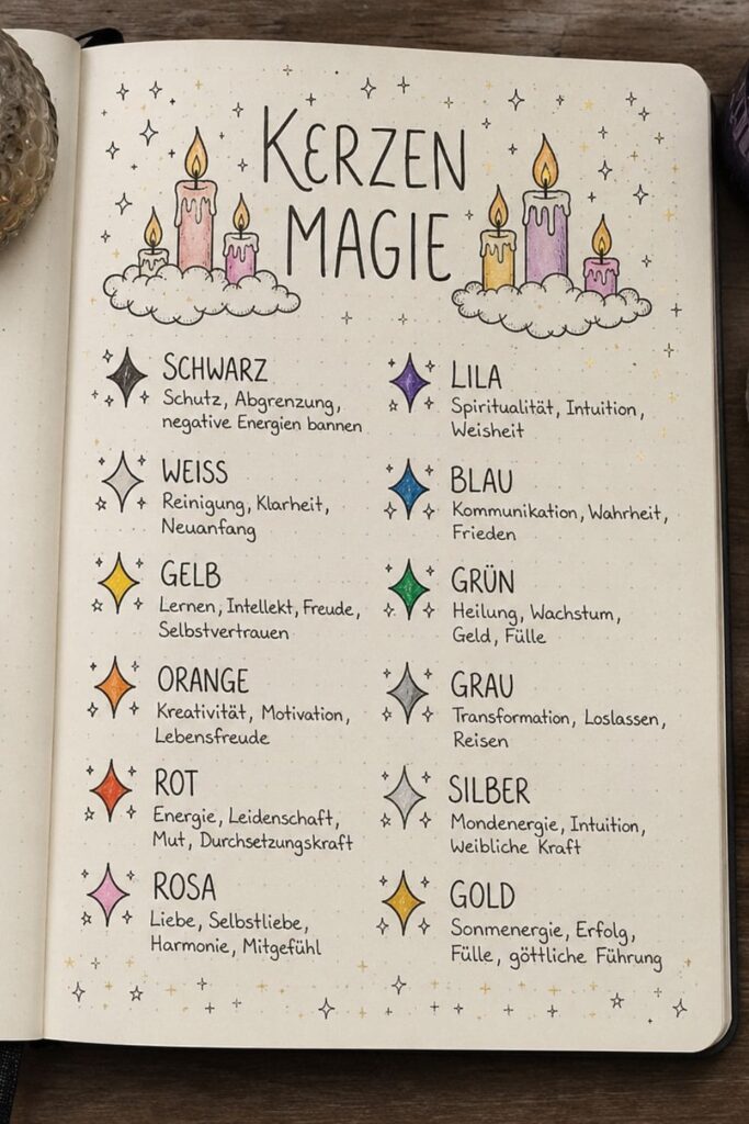 Journalseite zu der Farbmagie