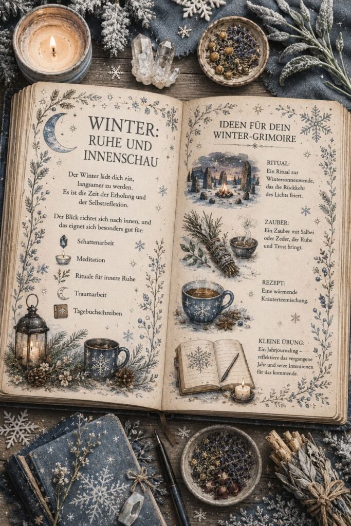 saisonales Grimoire Winter Seite