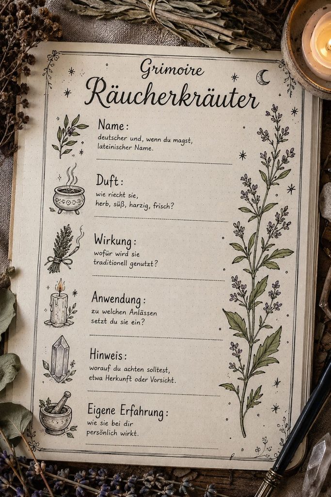Grimoire Räucherkräuter Seite 