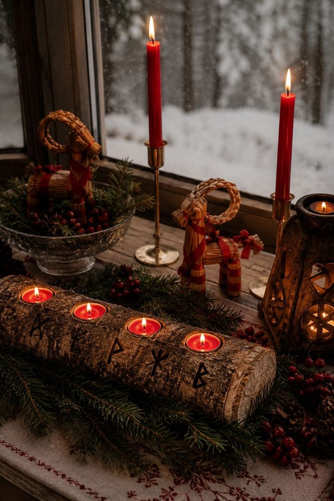 Yule Altar gestalten zur Wintersonnenwende