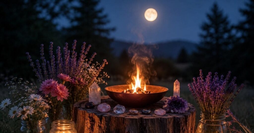 Vollmond Loslassen Feurerritual